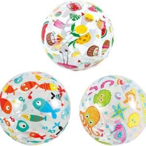 BESPORTBLE 3PCS Beach Pool Balls Toys Inflatable Clear Beach Ball for Summer