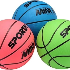 Stylife 5inch Mini Basketball for Kids, Inflatable Ball Environmental Protection Material,Soft and