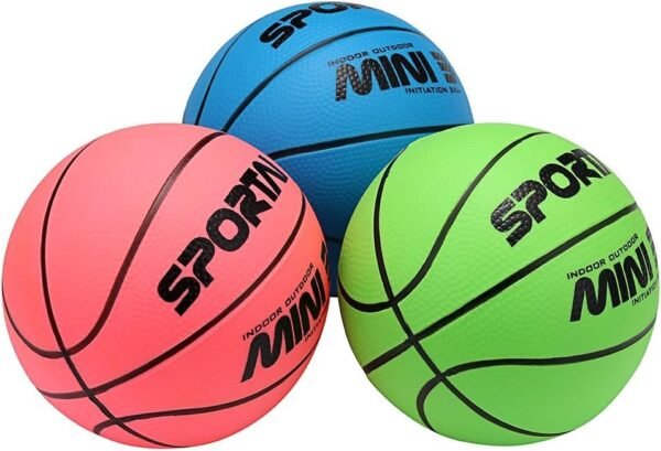 Stylife 5inch Mini Basketball for Kids, Inflatable Ball Environmental Protection Material,Soft and