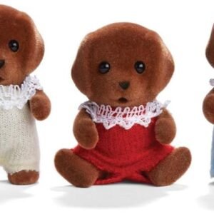 Calico Critters Chocolate Labrador Triplets Kit Toy Fun Kids Pack