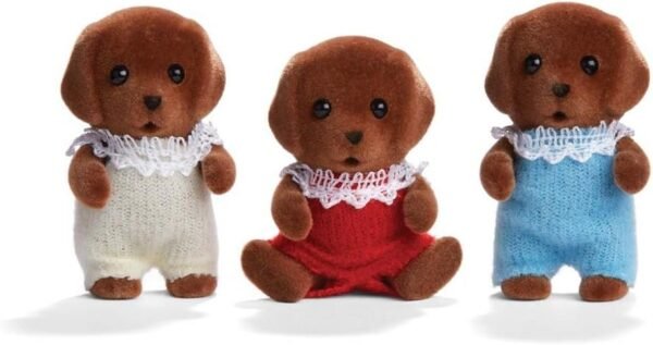 Calico Critters Chocolate Labrador Triplets Kit Toy Fun Kids Pack