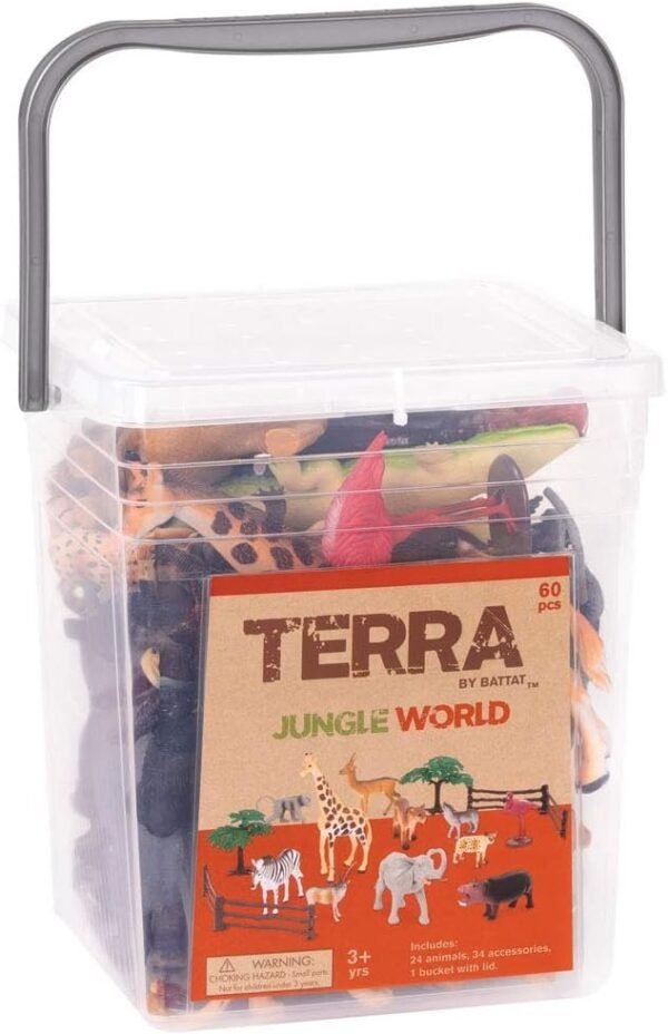 Terra by Battat Jungle World Assorted Miniature Jungle Animal Toy Figures for