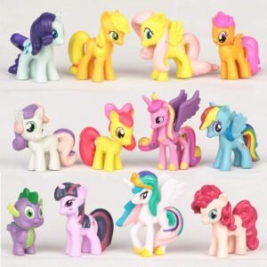 My Little Pony The Movie 12 Pack 1.5-Inch Glitter Unicorn Toys