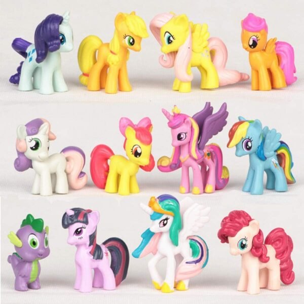 My Little Pony The Movie 12 Pack 1.5-Inch Glitter Unicorn Toys