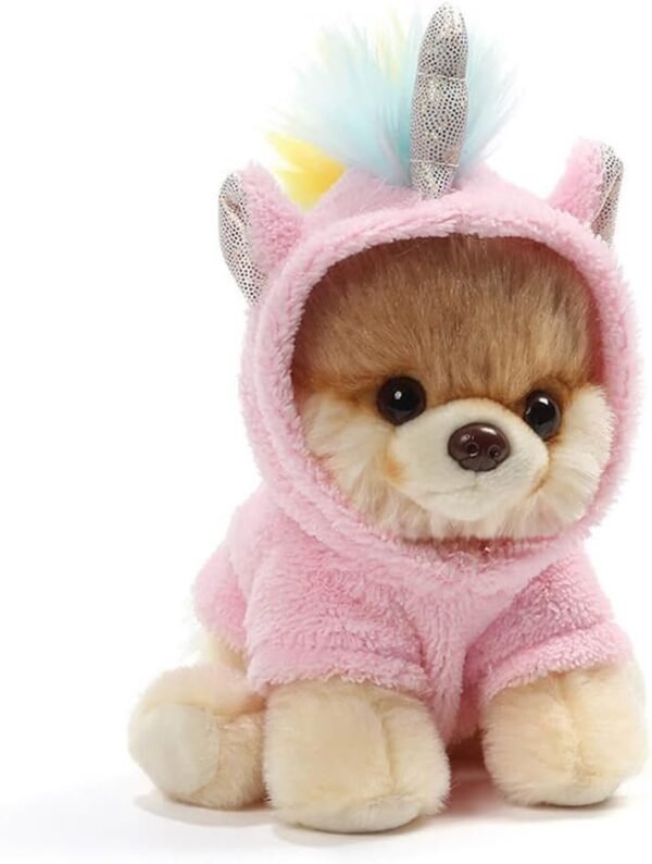 GUND Worlds Cutest Dog Boo Itty Bitty Boo Unicorn Stuffed Animal Plush,
