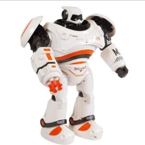 Scale Sports Remote Control Robot Toy Shoots Missiles Walks Dances Sounds Flashing