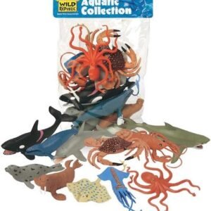 Wild Republic Polybag Aquatic, Octopus, Shark, Dolphin, Orca, Crab, Lobster, Blue Whale,