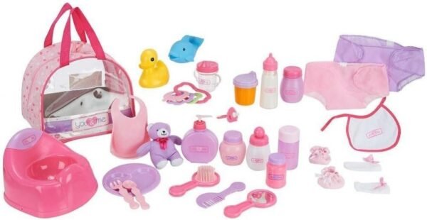 You & Me 69928 30 Piece Baby Doll Care Accessories in Bag