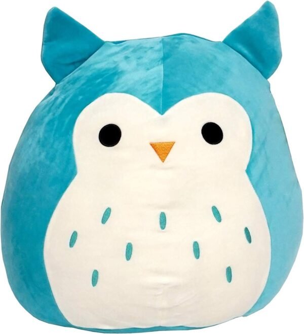Squishmallow 8 Inch Turquoise Winston The Owl Stuffed Plush Toy