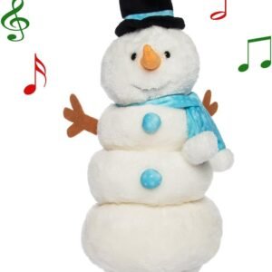 Simply Genius Animated Snowman Plush, Animated Christmas Plush, Christmas Toys, Talking Toys,