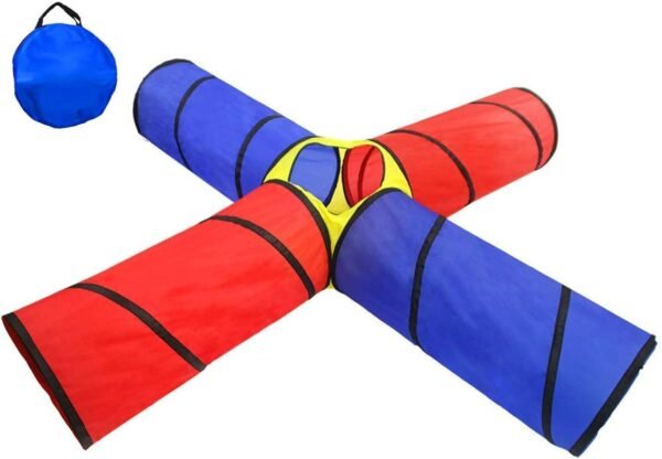 POCO DIVO 4-Way Tunnel Pop-up Fun Junction Set 8 Feet Toy Tent