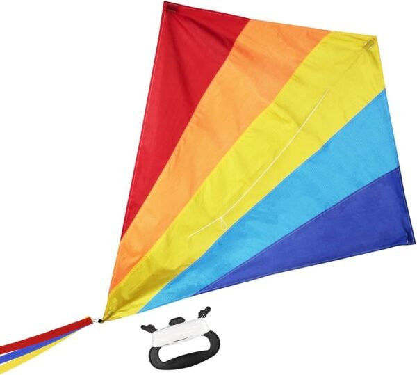 WISESTAR Large 47 Diamond Rainbow Kite for Kids and Adults with 164FT