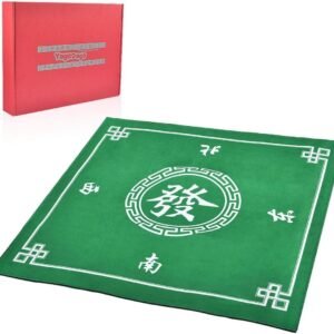 YagoDago Anti Slip and Noise Reduction Rubber Mahjong Mat Card Game Table