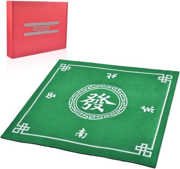 YagoDago Anti Slip and Noise Reduction Rubber Mahjong Mat Card Game Table