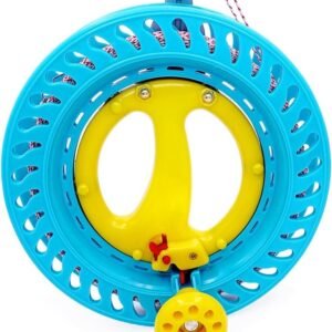 emma kites Lockable Kite Reel Winder 8.7inchesDia Macaron Blue with 120lb Line