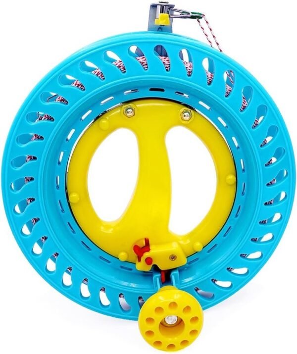 emma kites Lockable Kite Reel Winder 8.7inchesDia Macaron Blue with 120lb Line