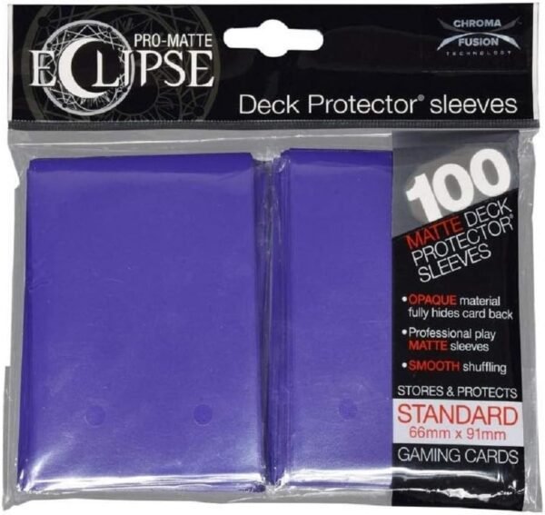 Ultra Pro Matte Eclipse Royal Purple Standard Deck Protector Sleeves 100 Count