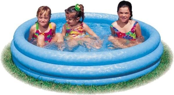 INTEX Crystal Blue Kids Outdoor Inflatable 58 Swimming Pool 58426EP