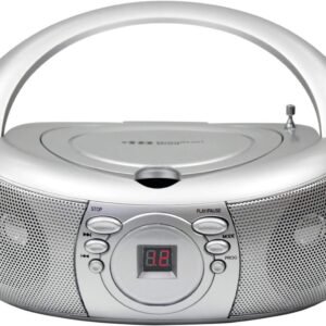 HamiltonBuhl Top-Loading CD Boombox with AM/FM Radio Kit Toy Fun