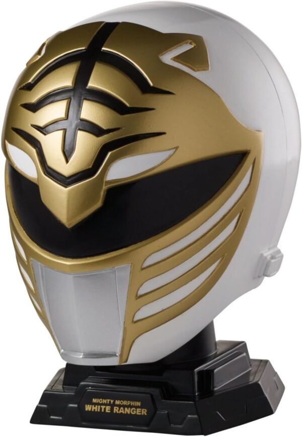 Power Rangers Legacy Mighty Morphin White Ranger Helmet Display Set