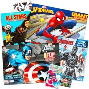 Coloring Books for Boys Super Set -- 4 Giant Coloring Books with
