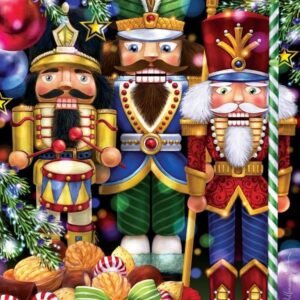 Three Nutcrackers Christmas Jigsaw Puzzle 550 Piece Kit Toy Fun