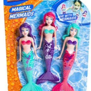 Fun Stuff Banzai Spring and Summer 3 Piece Magical Mermaid Dolls, in