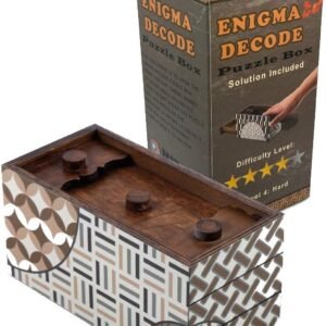 Enigma Decode Secret Puzzle Box - Money and Gift Card Holder in