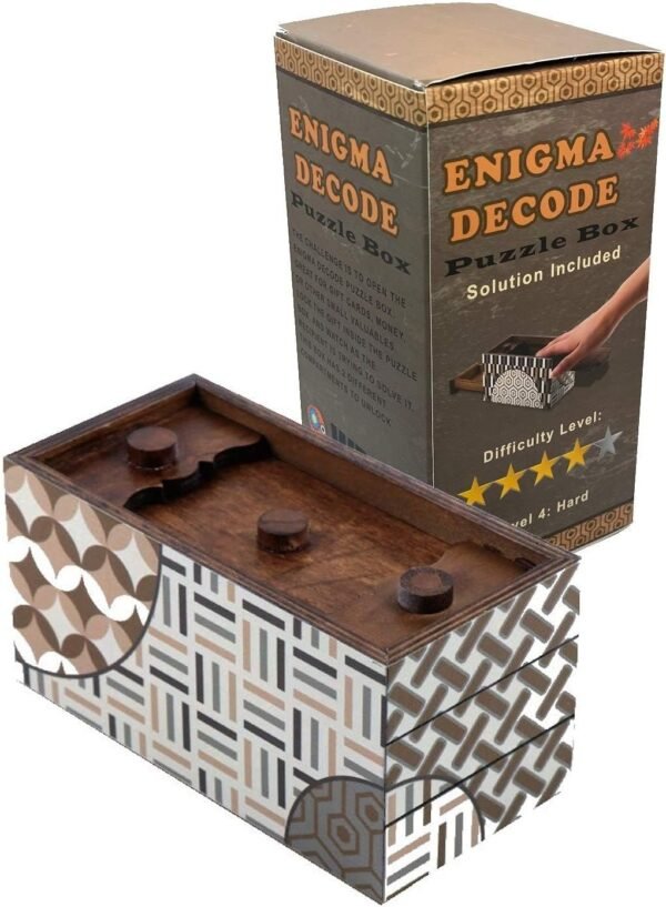 Enigma Decode Secret Puzzle Box - Money and Gift Card Holder in