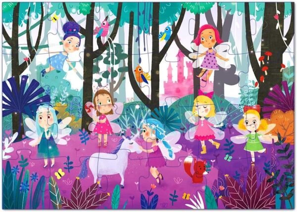 Puzzles for Kids Ages 3-5 Premium 24 Piece Fairy Forest Floor Puzzles