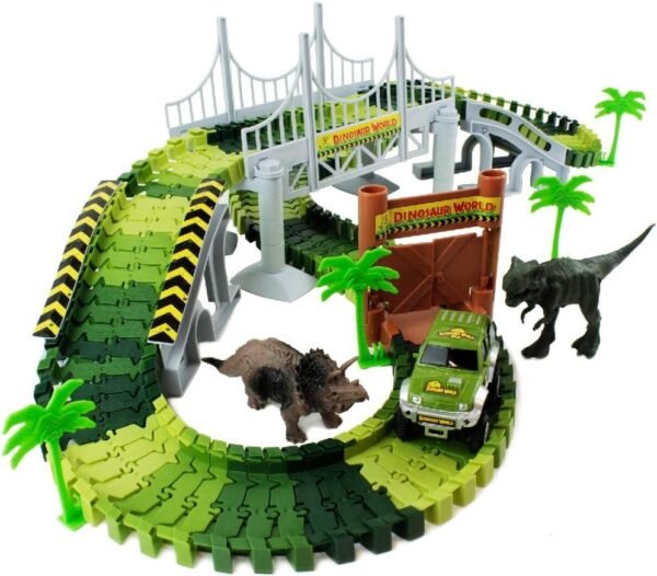 Boley Dinosaur Adventure Road Creators Playset - 142 Track Pieces and 11