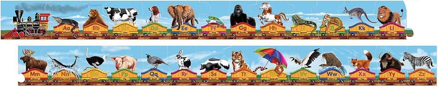 Melissa & Doug Alphabet Train Jumbo Jigsaw Floor Puzzle - Letters and