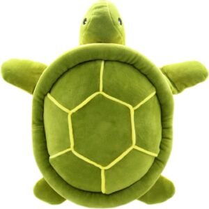 JESONN Realistic Stuffed Marine Animals Toys Turtle Plush Tortoise Green, 12.6 Inches