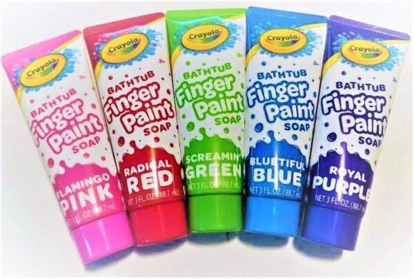 Crayola Bathtub Finger Paint Soap 5 Pack New Vibrant Colors