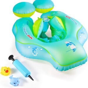 Baby Swimming Float Ring-nflatable Neck Pool Floats with Safe Bottom Support Children