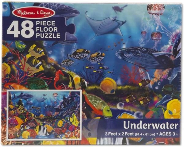 Melissa & Doug Underwater Floor Puzzle 48 pc Kit Toy