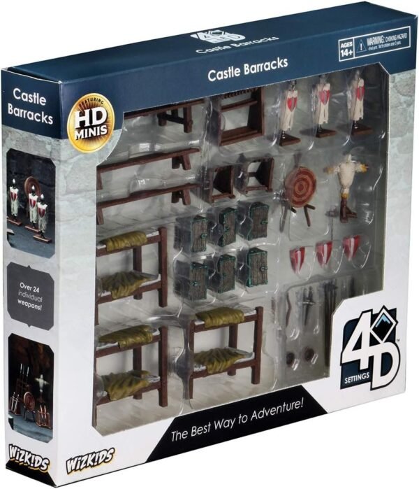 WizKids 4D Settings Castle Barracks Kit Toy Fun Kids Pack