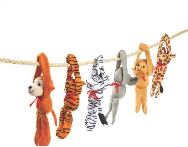 Fun Express Plush Long Arm Zoo Animal Toys 12 Pieces