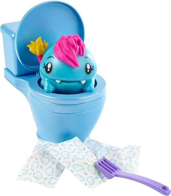 Pooparoos Squishy Surprise Pooping Pet and Toy Toilet Styles May Vary