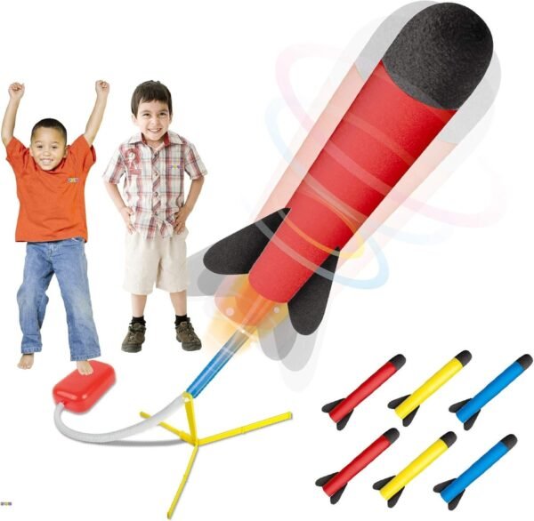 Play22 Toy Rocket Launcher - Jump Rocket Set Includes 6 Rockets -