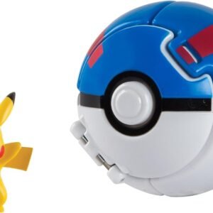 Pokemon Throw N Pop Great Ball with Pikachu Action Figure Toy Set