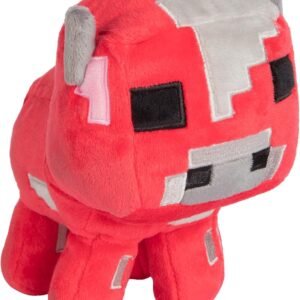 JINX Minecraft Happy Explorer Baby Mooshroom Plush Stuffed Toy, Red, 5.25 Tall