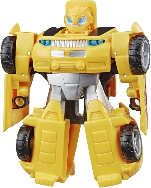 Transformers Playskool Heroes Rescue Bots Academy Bumblebee Converting Toy Robot, 4.5 Action
