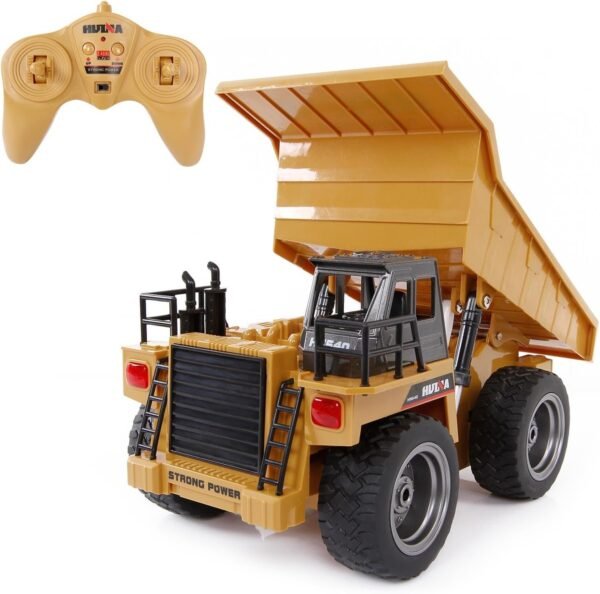 RC Truck, Dump Truck Construction Vehicle Toy, 2.4Ghz 6 Channel Full Functional
