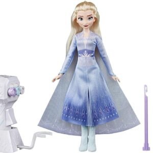 Disney Frozen II Sister Styles Elsa Fashion Doll with Extra-Long Blonde Hair,