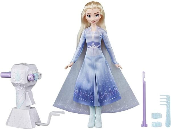 Disney Frozen II Sister Styles Elsa Fashion Doll with Extra-Long Blonde Hair,