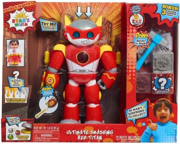 Evaxo Ultimate Smashin Red Titan with Smashin Surprise Safes and Hammer