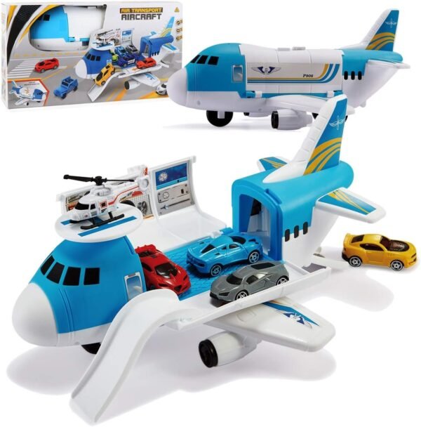 Tuko Transport Cargo Airplane Car Toy Play Set for 3+ Years Old