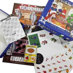 THE CHEF KING EDUCATIONAL Board Game about COOKING and NUTRITION Encourages HEALTHY