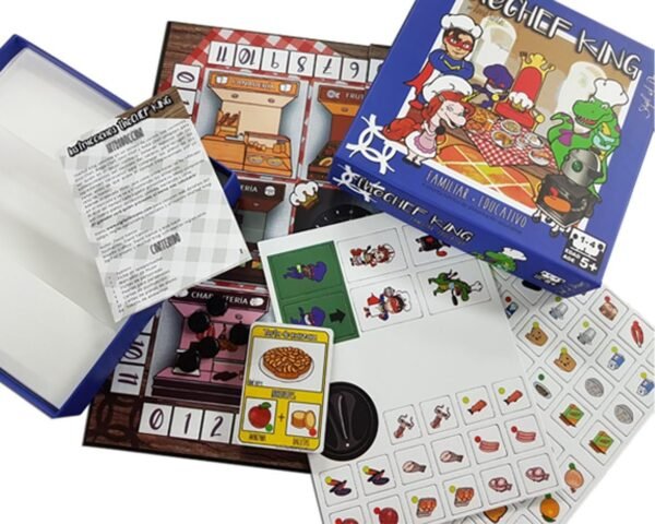 THE CHEF KING EDUCATIONAL Board Game about COOKING and NUTRITION Encourages HEALTHY